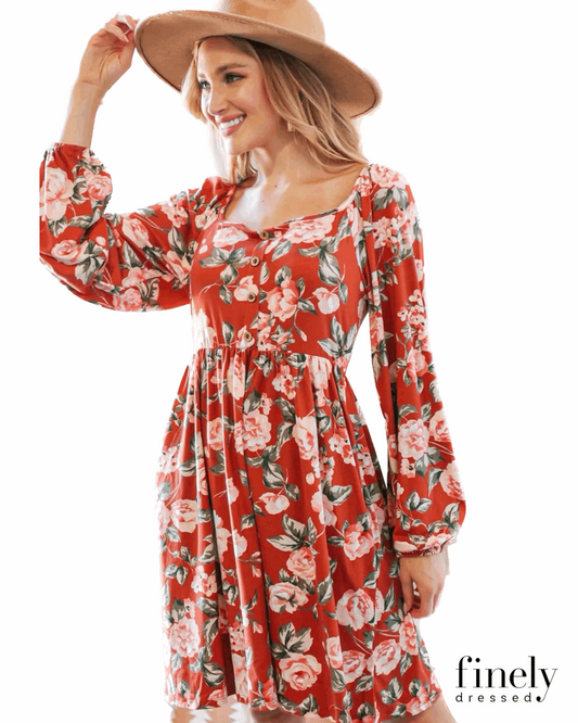 The Rose Dress - Finely Dressed Boutique 